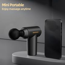 Mini pistola per massaggio muscolare portatile Pistola per massaggio a vibrazione Corpo Collo Mal di schiena Sollievo dalla gotta Rilassamento muscolare profondo Strumenti per massaggi