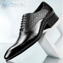 Hochwertige schwarze Leders chuh formelle Büro Oxfords elegante Hochzeits position Geflecht Leder Business Schnürung Männer Schuhe hand gefertigt