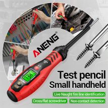 ANENG B19 Penna per cacciavite a croce/piatto Piccola matita per test portatile Rilevamento senza contatto 30-1000 V Cicalino di tensione Punto di interruzione