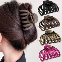 Artigli per capelli per ragazza grande Forcine per capelli in acrilico nero Barrette Fermagli per capelli a granchio Accessori per capelli trasparenti per donna Styling coreano per copricapo
