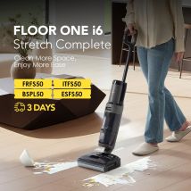 Odkurzacz do podłóg Tineco Floor ONE i6 Stretch, odkurzanie na mokro i sucho, wszystko w jednym, mocne ssanie 20 kPa, czas pracy do 40 minut