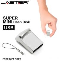 JASTER Super Mini Metal USB Flash Drives 64GB Creative Business Gifts Memory Stick Black Pen Drive