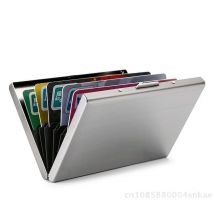 〔CC88〕 | RFID Blocking Card Case - Stainless Steel Wallet Minimalist Metal Card Holder Anti-Theft for Men and Women