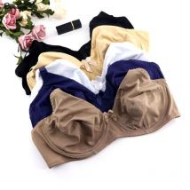 Damskie fiszbinowe biustonosze Plus Size pełne pokrycie nieusztywniany biustonosz Minimizer bielizna