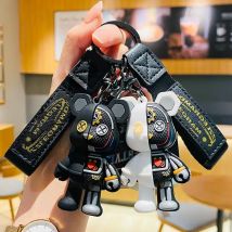 Mode Cartoon Mechanische Bär Nette Nische Puppe Schlüsselbund Kette Tasche Personalisierte Kleine Anhänger Zubehör Schlüsselbund Dekorative Geschenk