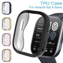 TPU Protective Case Full Coverage Frame Screen Protector Accessories Bumper Cover Shell for Amazfit Bip 6 Smart Watch