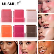 Mehrzweck-Make-up-Rouge-Stick, 2-in-1-Lippen-Wangen creme Rouge und Lippenstift, wasserdichtes, festes Gesicht erröten Make-up Wangen tönung matt