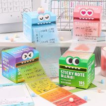Mr. Paper 6Style 105 fogli/rotolo Note adesive estraibili Cancelleria per studenti Note adesive Note adesive a colori trasparenti