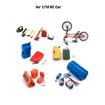 MIBIDAO Simulated Decorations Tool Accessories for TRX-4 TRX6 Axial SCX10 90046 Redcat Tamiya 1/10 RC Car Model Parts