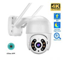 Cámara IP de 8MP 4K, domo de velocidad de 5MP, seguimiento automático, cámara PTZ, hogar inteligente, cámara inalámbrica WIFI para exteriores, Monitor de vigilancia
