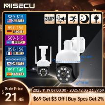 MISEC HD 4MP PTZ Wifi Telecamera IP wireless Rilevamento umano esterno Comunicazione bidirezionale Sorveglianza di sicurezza Visione notturna a colori