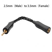 Balance Cable 2.5mm Male to 3.5mm Female Headphone Adapter Cable 8 Core No-Oxygen Copper Silver-plated Connector Audio Cable