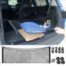 Hinten Stamm Net Mesh Elastische Nylon Zurück Fracht Lagerung Organizer Doppel Schicht Gepäck Lebensmittel Halter Universal Auto Zubehör