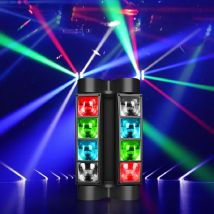 Luci da palco Big Dipper LED Spider Luce a testa mobile RGBW 4 in 1 DMX attivato dal suono per feste DJ, bar, gruppi, matrimoni, Natale