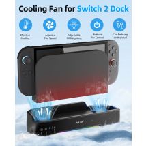 Aolion Per Switch 2 Dock Ventola di raffreddamento RGB Base di espansione HUB portatile Montaggio a parete con NGC per Switch 2 Accessori