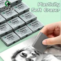 Marie's 2/4/6 Stück graue Plastizitäts-Radiergummis, geknetetes Gummi zum Mischen, Highlight, Schatten, glatt, Skizzieren, Zeichnen für Erwachsene