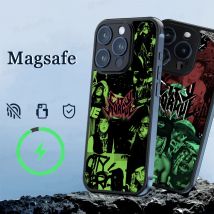 C-City M-Morgue Zillakami Phone Case Magesafe Magnetic Wireless Charge Case For iPhone 16 11 12 13 14 15 Pro Max Plus Mini