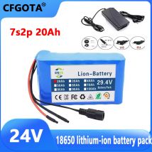 24 V NEUER 7s2p 20 Ah 18650 Lithium-Ionen-Akku 29,4 V 20000 mAh Akku + Ladegerät