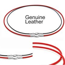 1,5mm 2mm Echtes Leder Runde Tanga Schnur Edelstahl Schnalle Schnur String Seil für DIY Choker Kette Um die Hals Halskette