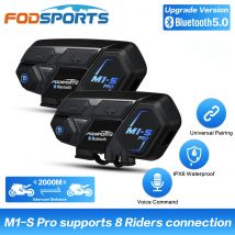 Fodsports M1-S Pro Motorradhelm-Gegensprechanlage 2000 m kabelloses Bluetooth-Headset