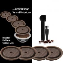 Nespresso Vertuo Coperchio riutilizzabile Cialde Nespresso ricaricabili Coperchio in silicone riutilizzabile per Nespresso Vertuoline e Vertuo