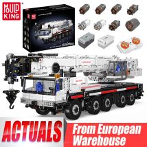 Mould King 17075 Giocattoli per auto tecniche Il RC motorizzato LTM 1110 Gru Building Block Heavy-Duty Truck Brick Bambini Regalo di Natale