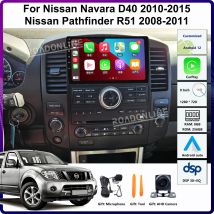 9" Android14 For Nissan Nissan Pathfinder R51 Navara D40 2008 2009 2010 2011 2013 2014 2015 Car Multimedia Player GPS Head Unit
