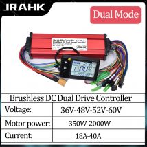 JRAHK 350W-2000W BLDC Controller Dual Drive Rechteck Welle Elektrische Fahrrad Controller 36V-60V dual Modus Elektrische Roller Accessori