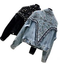 Denim-Mantel für Damen, neue, hochwertige, hochwertige Sense of Young, schöne, explosive Temperament-Instagram-Jacke im super ausländischen Stil