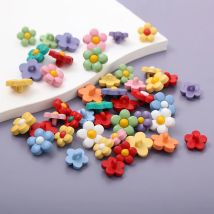 20/30/50pcs Hand Sewing Buttons Children's Buttons  Flower Crafts Buttons For Kids Shirt Dress Sweater Decor Sewing Accessories