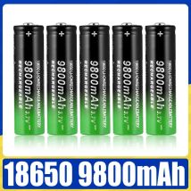 18650 Li-Ion Akku 3,7 V 9800 mAh wiederaufladbare Batterien für LED-Taschenlampe, Lautsprecher, schnelles Aufladen, hochwertiger Akku