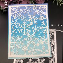 Aluminium Schneeflocken Abdeckplatte Metalls ch neiden gestanzt Scrap booking Papier Handwerk Album handgemachte Karte Vorlage stirbt schneiden