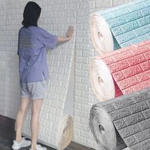 70 cmx1/5/10m 3d Tapeten dekoration selbst klebende antike Schaum ziegel tapete Wohnzimmer Schlafzimmer wasserdichter 3d Wanda uf kleber