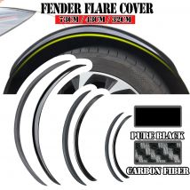 Parafango per auto Flares Expander Arch Wheel Guard Kit per il corpo del sopracciglio Lip protezione per l'estensione dei paraspruzzi in fibra di carbonio per Tesla Model 3 Y