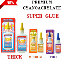FIXWANT Premium Cayanocarylate-Klebstoff, dünner, mitteldicker, flüssiger Superkleber, allgemeiner Verwendungszweck für PVC, Holz, Metall, Kunststoff und mehr