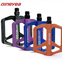 Pedali per bicicletta in nylon Gineyea, accessori per pedali per bici da strada MTB con piattaforma grande antiscivolo con cuscinetto DU leggero.