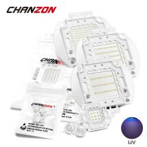 Hochleistungs-UV-lila LED-Chips 365 nm, 370 nm, 375 nm, 385 nm, 395 nm, 400 nm, 405 nm, 425 nm, COB-Ultraviolett-Lichter, 3 W, 5 W, 10 W, 20 W, 30 W, 50 W, 100 W