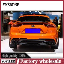Verwendung für kia k8 Stinger Spoiler echte glänzende Kohle faser Heckflügel r Stil Sport zubehör Body Kit Stinger Heckspoiler 14-19