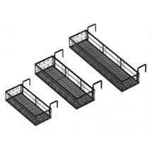 Mensola per fioriera per ringhiera sospesa mensola per ringhiera per piante in ferro con ganci mensola per ringhiera per Patio per la decorazione esterna del Patio
