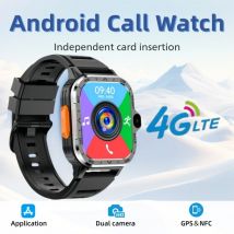 PGD 4G Android Smartwatch for Men, 2.03" HD Screen, Dual Camera, WiFi, GPS Navigation, NFC, Waterproof, App Store