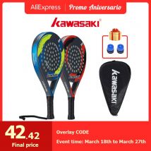 Kawasaki Marke Padel Tennis Carbon Faser Weiche EVA Gesicht Tennis Paddle Schläger Schläger mit