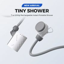 FLEXTAIL TINY SHOWER - Doccia da campeggio esterna Pompa per doccia elettrica portatile IPX7 impermeabile per la pulizia all'aperto e della casa