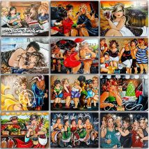 5d DIY Diamant Malerei Kit Cartoon sexy fette Mädchen Damen Party voller Quadrat & runde Diamant Mosaik Diamant Stickerei Kreuz stich