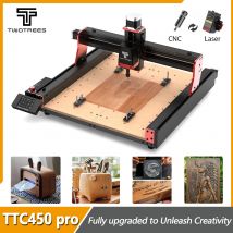 Twotrees TTC450 PRO CNC Router Machine 4 assi 90% assemblato CNC lavorazione del legno incisione laser taglio legno metallo controllo GRBL