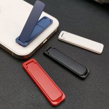 Mini supporto ultrasottile pieghevole in metallo staffa per telefono cellulare adesivo posteriore supporto da tavolo per cellulare portatile invisibile per iPhone