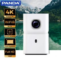 PANDA Proiettore portatile 4K PF03 Supporto nativo intelligente Android Auto Keystone Proiettore Home Cinema con messa a fuoco automatica con audio