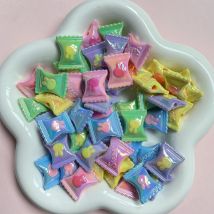 17x21mm acryl perlen 10 stücke farbige bonbon perlen mit kaninchen kopf muster zubehör für halsketten armbänder diy schmuck herstellung
