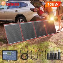 Dokio-anaka 18v 160w flexibles faltbares Solar panel mit 12V Controller, hergestellt in China, tragbares Solar panel für Camping