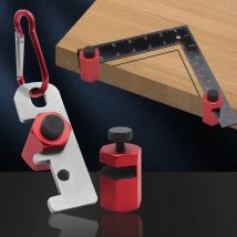 1 Paar hohe Treppenlehren für Layout, Rahmen, quadratische Befestigung, Rip Guide Speed Square Jigs – Treppenlehrenknöpfe