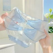 Frauen Band Bogen Mesh sexy Spitze transparente Unterwäsche niedlich schöne süße Höschen Prinzessin Stil exquisite hohle Breifs